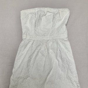 GAP eyelet lace strapless summer dress